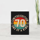 70 year old vintage 1956 limited edition 70th