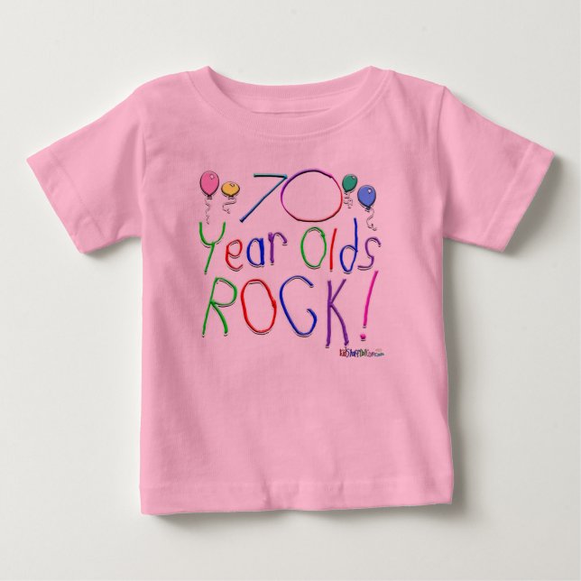 70 Year Olds Rock ! T-shirt (Front)