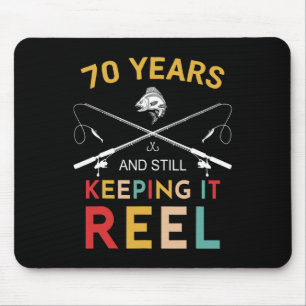 70 Years And Still Keeping It Reel 70th Birthday F Mouse Pad