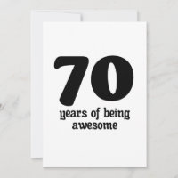70 years of being awesome