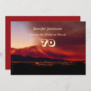 70 Years Old Birthday Party Invites World on Fire