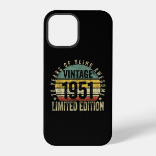 70 Years Old Gifts Vintage 1951 Birthday iPhone 12 Pro Case