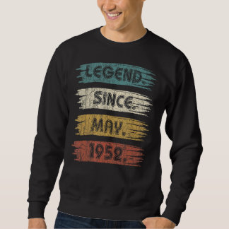 70 Years Old Legend Since May 1952 70th Birthday Sweatshirt