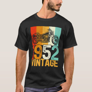 70 Years Old Retro Motorcycle Vintage 1952 70th Bi T-Shirt