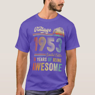 70 Years Old Vintage 1953 70th Birthday Men Women T-Shirt