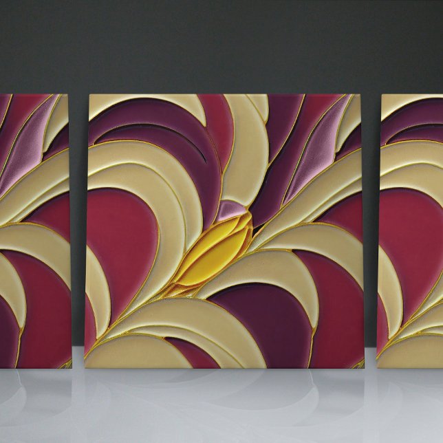 70ies Yellow Tulip Wall Decor Modern Colourful Tile (Creator Uploaded)
