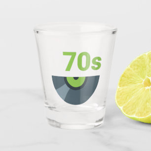 70s 1970's Rock Record Music Shot Glass