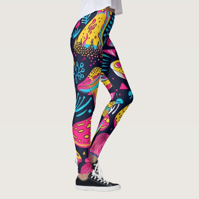 70s 60s Psychedelic Hippy Retro Hip Leggings (Right)