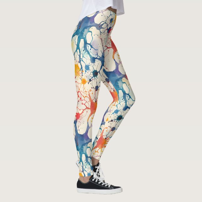 70s 60s Psychedelic Hippy Retro Hip Leggings (Right)