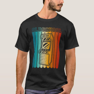 70s 80s 90s Vintage Retro Arcade Video Game Old Sc T-Shirt