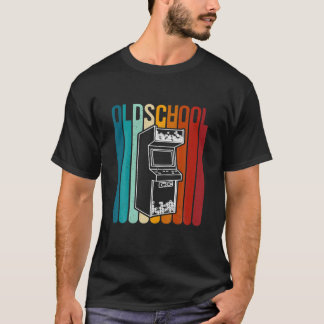 70S 80S 90S Vintage Retro Arcade Video Game Old Sc T-Shirt