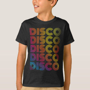 70's 80s Disco Dancing Party Vintage Retro Old Sch T-Shirt