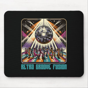 70s 80s Disco Retro Groove Fusion Funky 1970s Disc Mouse Pad