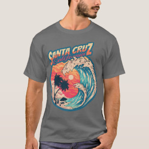 70s 80s in California city Santa Cruz Surfing Huge T-Shirt