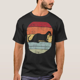 70s 80s Vintage Sunset Retro Otter Sea Wild Animal T-Shirt
