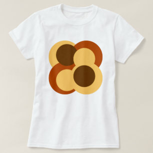 70s Abstract Geometric Circular Shapes T-Shirt