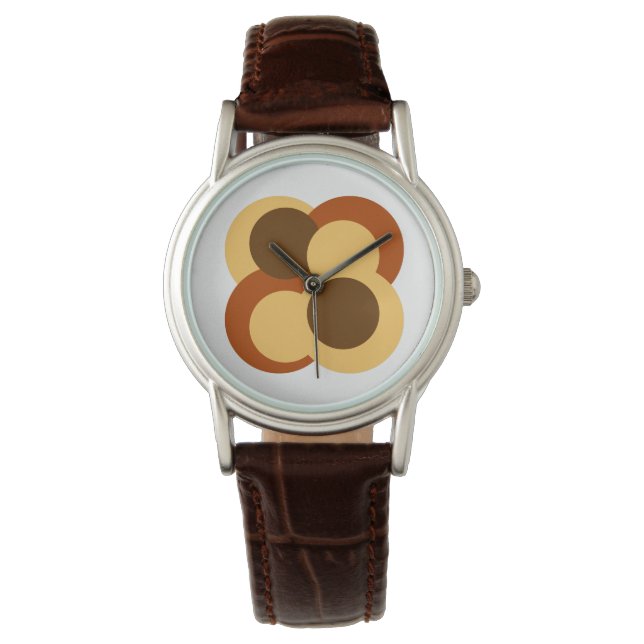 70s Abstract Geometric Circular Shapes Watch (Front)