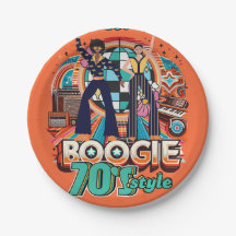 70s Boogie Retro Disco Dancing Partyware Dining