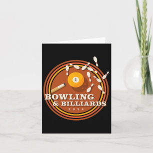 70s Bowling And Billiards  Card