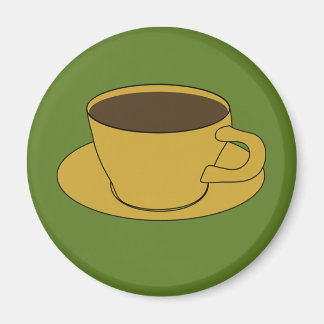 70's Coffee Cup refrigerator magnet