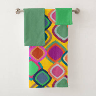 70s Colours Bath Towel Set
