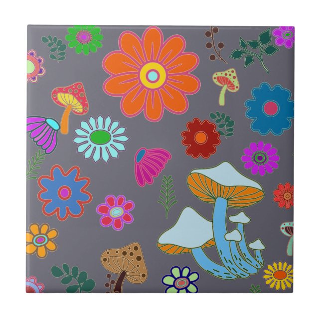 70's designed  tile (Front)