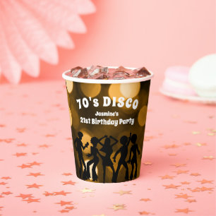 70's Disco Birthday Birthday Party Paper Cups