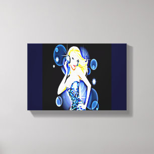 70's Disco Gal Fredda Canvas Print