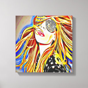 70's Disco Girl Canvas Print