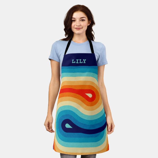 70s Double Wave Apron (Worn)