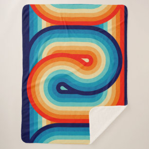 70s Double Wave Sherpa Blanket