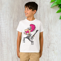 70s Glam Rock Star Pink Mohawk Punk Musician