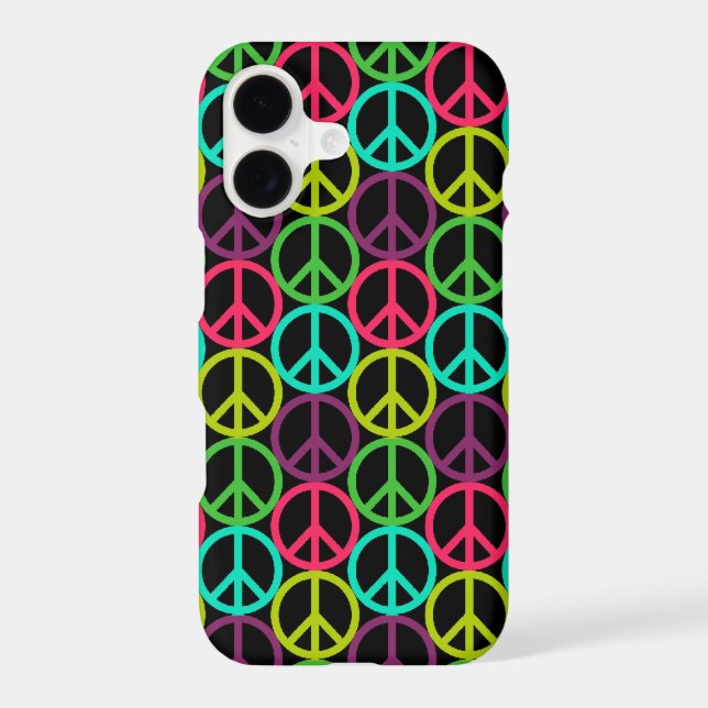 70's Hippie Peace Sign Pattern (Back)