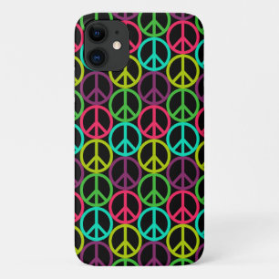70's Hippie Peace Sign Pattern Case-Mate iPhone Case