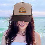 70s Inpired Retro Summer Sunset Sunrise Sun Rays Trucker Hat<br><div class="desc">Embrace the retro vibes of the 70s with our vintage-inspired 'Salty But Sweet' sunset trucker hat. Crafted for those who exude a laid-back attitude with a hint of sweetness, this trucker hat captures the essence of coastal coolness. Whether you're strolling along the beach or dancing under the stars, this trucker...</div>