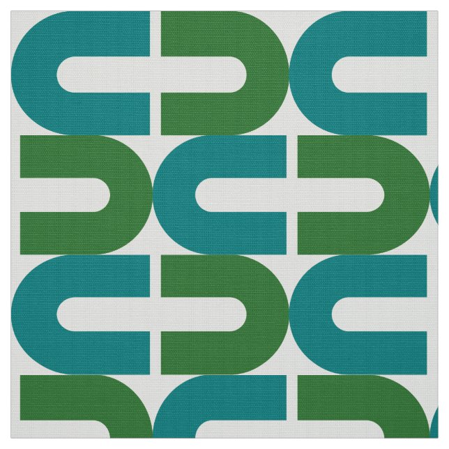 70s Mod and Retro broken oval pattern Fabric (Swatch)