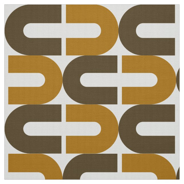 70s Mod and Retro broken oval pattern Fabric (Swatch)