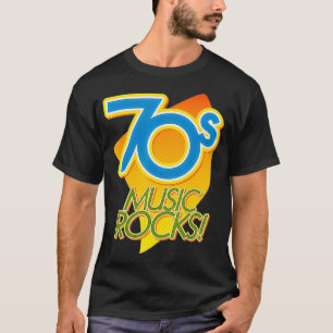 70s Music Rocks  for Classic Rock and Disco Fans T-Shirt