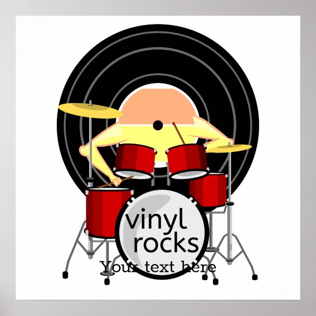 70S MUSIC VINYL DRUMS POSTER (Front)