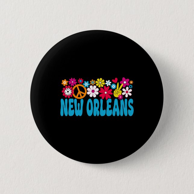 70s New Orleans  6 Cm Round Badge (Front)