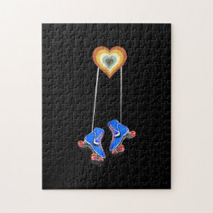 70s pocket heart roller skating jigsaw puzzle