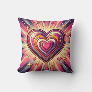 70s pop art heart/Valentine's  Mug Cushion