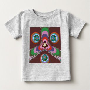 70s Psychedelic Pattern Retro Art Baby T-Shirt
