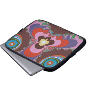 70s Psychedelic Pattern Retro Art Laptop Sleeve