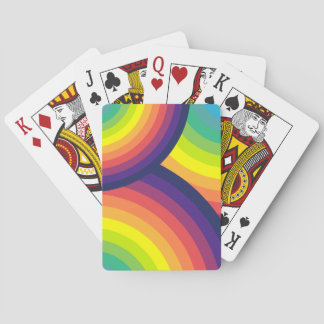 70's Rainbow Pattern Playing Cards