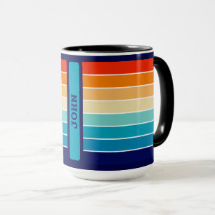 70s Rainbow Stripes Mug