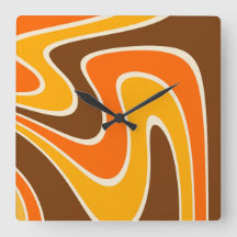 70s Retro Abstract Lava Design