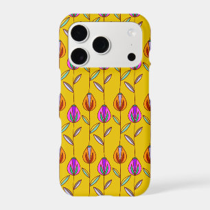 70s Retro Floral Groovy Tulip Pattern