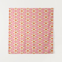 70s Retro flower power pattern backgroundretro, 70