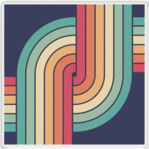 70s Retro Geometric Design